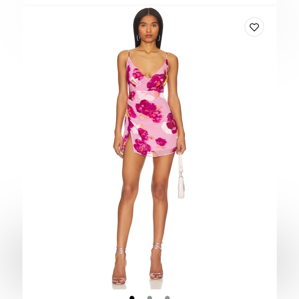 NWT Revolve NBD Pink Floral Alara Mini Dress